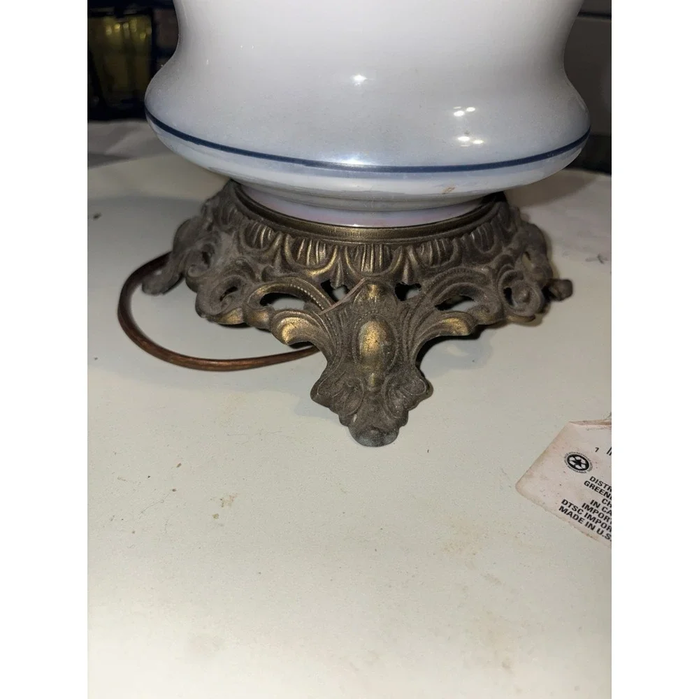 Vintage Gone With The Wind Electric Hurricane Lamp 18